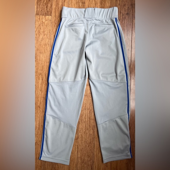 Nike Baseball Pants Youth Large Gray with Royal Stripe 1608 - Picture 6 of 6
